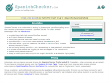 Tablet Screenshot of pro.spanishchecker.com